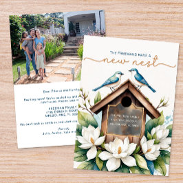 手色彩の鮮やか水色の動き発表カード 招待状