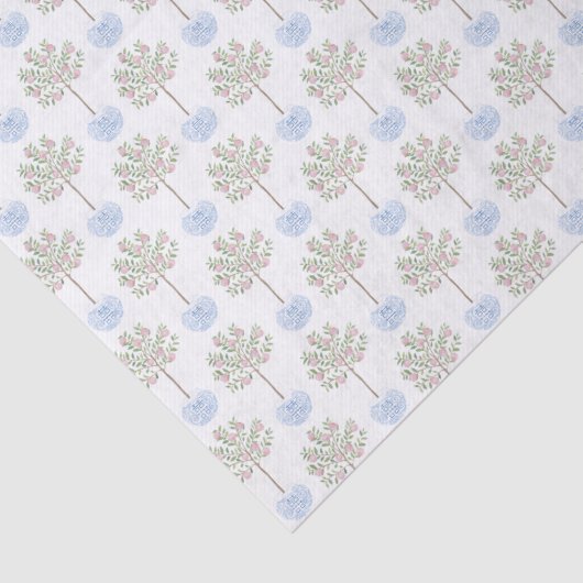 手色彩の鮮やか甘桃の木の赤ちゃん 薄葉紙 (詳細)