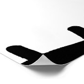 手色彩の鮮やか目インクのパターン ポスター (角)