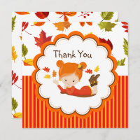 手色彩の鮮やか秋の愛らしい女の子ありがとう