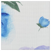 手色彩の鮮やか紫と青の花模様 ファブリック (クローズアップ)