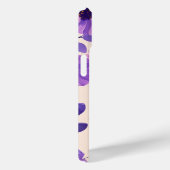 手色彩の鮮やか紫花モノグラパーソナライズされたム Case-Mate iPhoneケース (裏面 / 右)