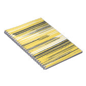 手色彩の鮮やか線 – 黄 ノートブック (右側)