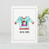 手色彩の鮮やか聖降誕祭ジャンパー シーズンカード (スタンド正面)