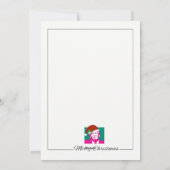 手色彩の鮮やか聖降誕祭ジャンパー シーズンカード (裏面)