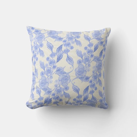 手色彩の鮮やか花 クッション (正面)