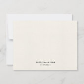 手色彩の鮮やか葉金ゴールドフレーム護衛カード 招待状 (裏面)