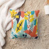 手花とリー絵を描アの継ぎ目のない模様 クッション (ブランケット)