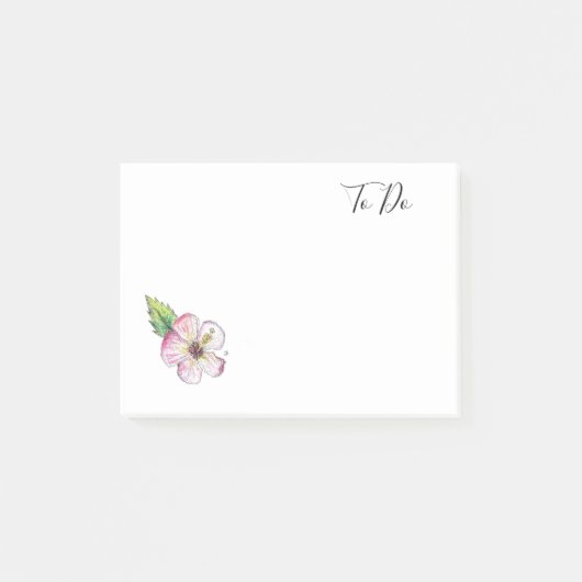 手花色彩の鮮やかデザイン「To Do」付箋 ポストイット (正面)