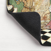 手芸術的引き数々の背景色 マウスパッド (コーナー)