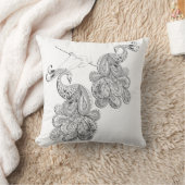 手芸術的描きドードル抽象芸術アート クッション (ブランケット)