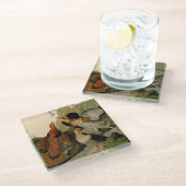 手荒いグロウズオードボンゲームバード ガラスコースター (アングル)