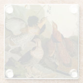 手荒いグロウズオードボンゲームバード ガラスコースター (裏面)