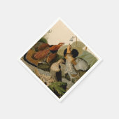 手荒いグロウズオードボンゲームバード スタンダードカクテルナプキン (角)