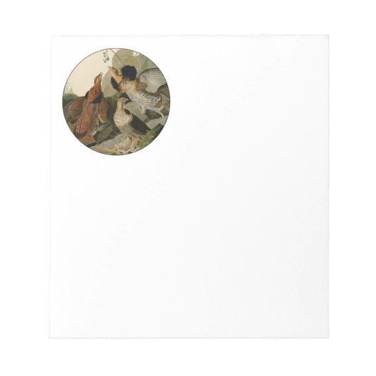 手荒いグロウズオードボンゲームバード ノートパッド (正面)