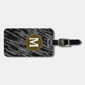 手荷物パーソナライズされたモダン ラゲッジタグ (正面横)