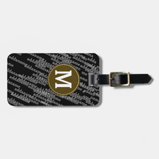 手荷物パーソナライズされたモダン ラゲッジタグ (正面横)
