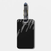 手荷物パーソナライズされたモダン ラゲッジタグ (裏面縦)