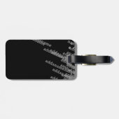 手荷物パーソナライズされたモダン ラゲッジタグ (裏面横)