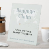 手荷物受取所ベビーシャワーを1回持って行って 台座サイン (インサイチュ)
