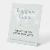 手荷物受取所ベビーシャワーを1回持って行って 台座サイン (正面)