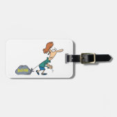 手荷物引揚げ女性 ラゲッジタグ (正面横)