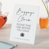 手荷物要求ミニマル結婚リスト 台座サイン (インサイチュ)