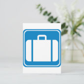 手荷物預かり/高速道路標識の請求 ポストカード (スタンド正面)