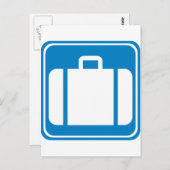 手荷物預かり/高速道路標識の請求 ポストカード (正面/裏面)