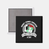 手術ギフト – 女性腎臓結石サバイボを曲げる マグネット (正面/裏面)