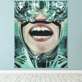 手術デジタルアートでのサイボーグ キャンバスプリント (インサイチュ (ウッドフロア))