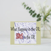 手術プロフェッショナルのプレゼント ポストカード (スタンド正面)