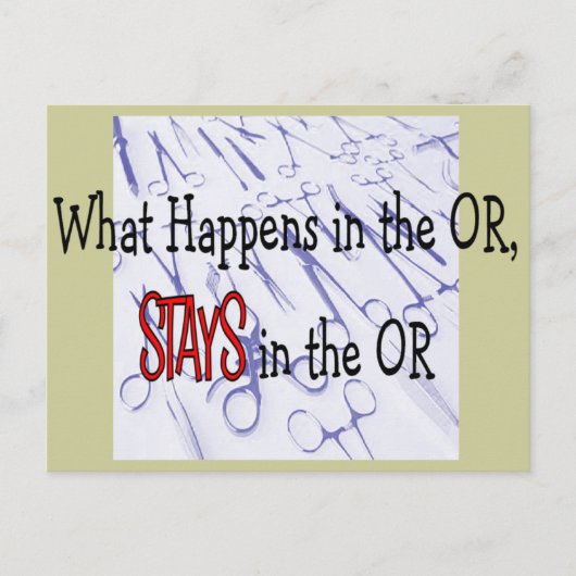 手術プロフェッショナルのプレゼント ポストカード (正面)