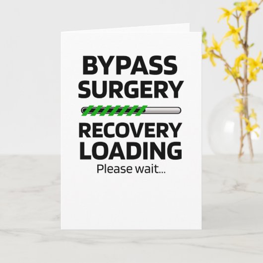 手術回復ギフトのバイパス |オープンハート手術 カード (黄色い花)