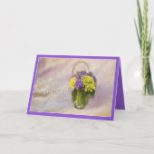 手術回復用グリーティングカードの温かいお願い カード (正面)