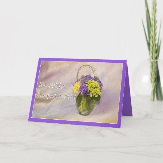 手術回復用グリーティングカードの温かいお願い カード (正面)