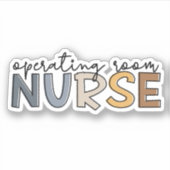 手術室のナースまたはナース評価 シール (正面)