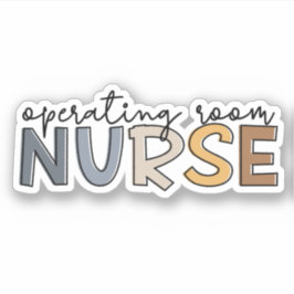 手術室のナースまたはナース評価 シール