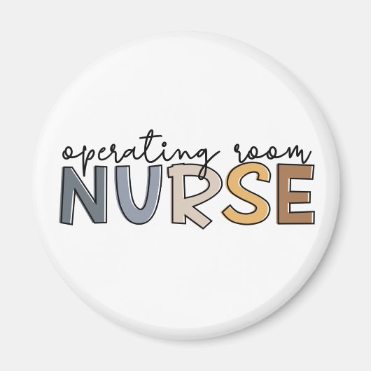 手術室のナースまたはナース評価 マグネット (正面)