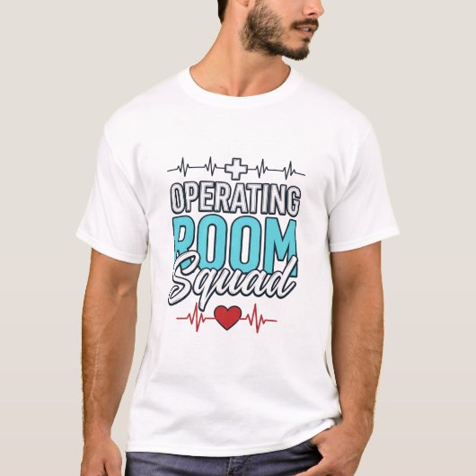 手術室チーム 外科チームTシャツデザイン_1 Tシャツ (正面)