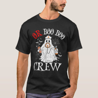 手術室ナースブクルーヴィンテージハロウィーンOR Tシャツ