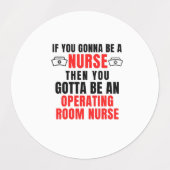 手術室ナース ラベル (デザイン1)