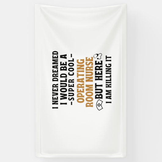 手術室ナース 横断幕 (縦)