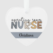 手術室パーソナライズされたナース又はナース オーナメント (正面)