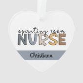 手術室パーソナライズされたナース又はナース オーナメント (裏面)