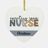 手術室パーソナライズされたナース又はナース セラミックオーナメント (正面)
