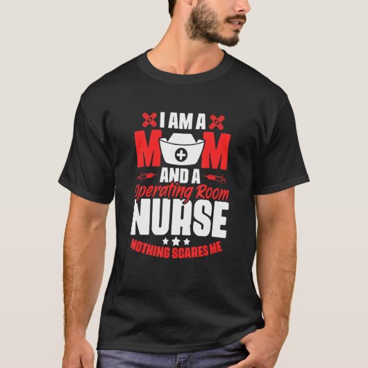 手術室看護師ママ 医療 Rn 看護 看護師 Tシャツ (正面)
