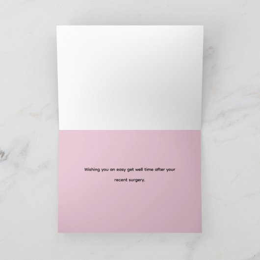 手術後に元気になる カード (内部)