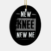 手術後の新しい膝の新しい私の置換手術 セラミックオーナメント (右)