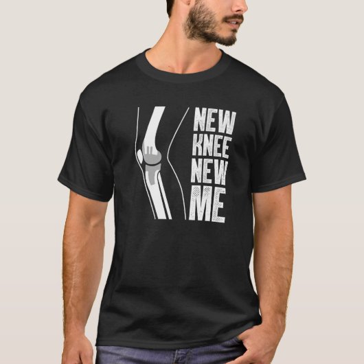 手術後男性への膝置換女性 Tシャツ (正面)